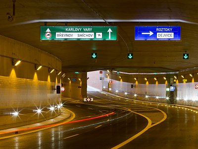 Praha, Mestský okruh, Tunel Blanka, úsek Prašný most - Špejchar